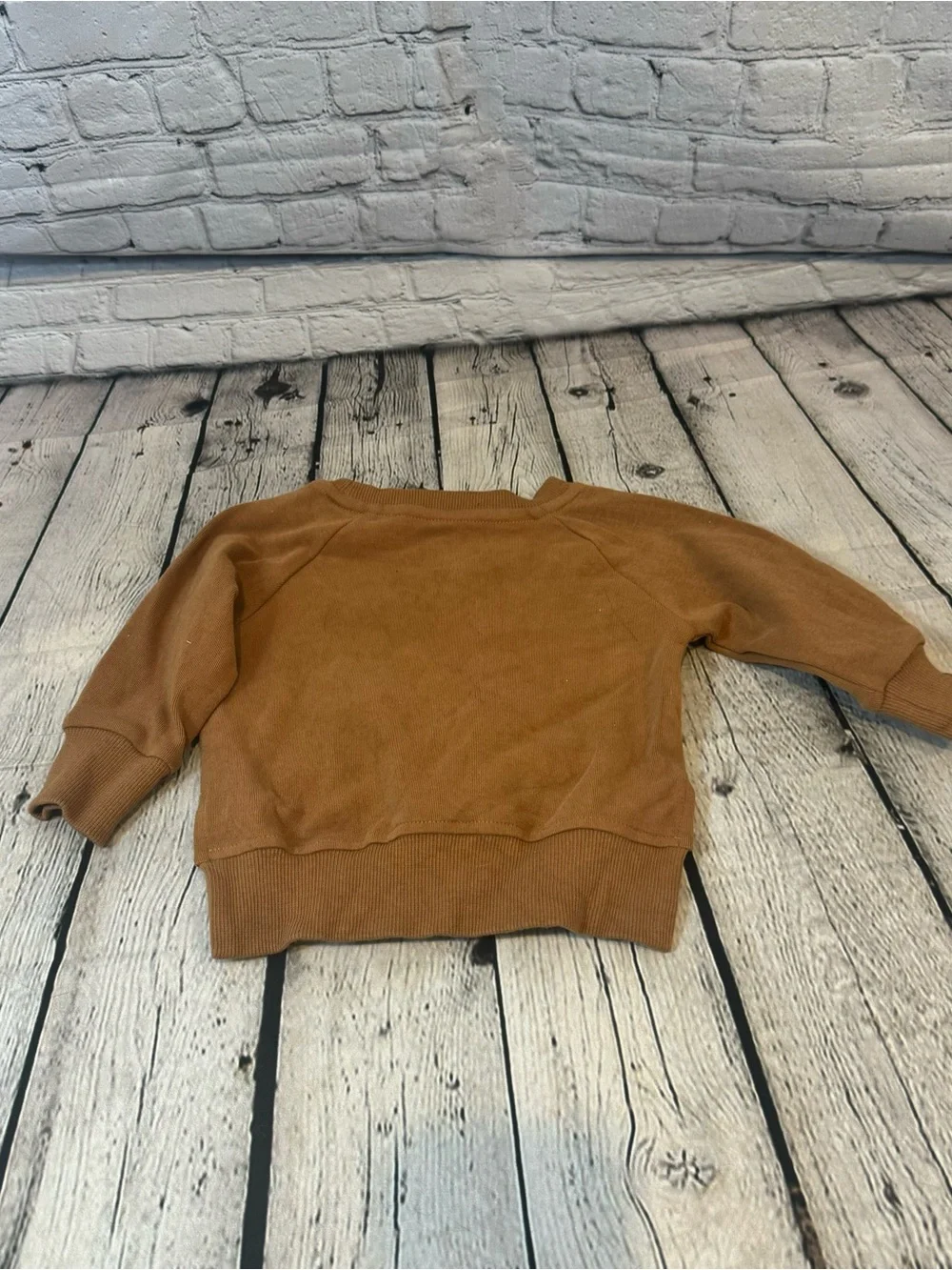 Little Bipsy Camel Color Crewneck Shirt